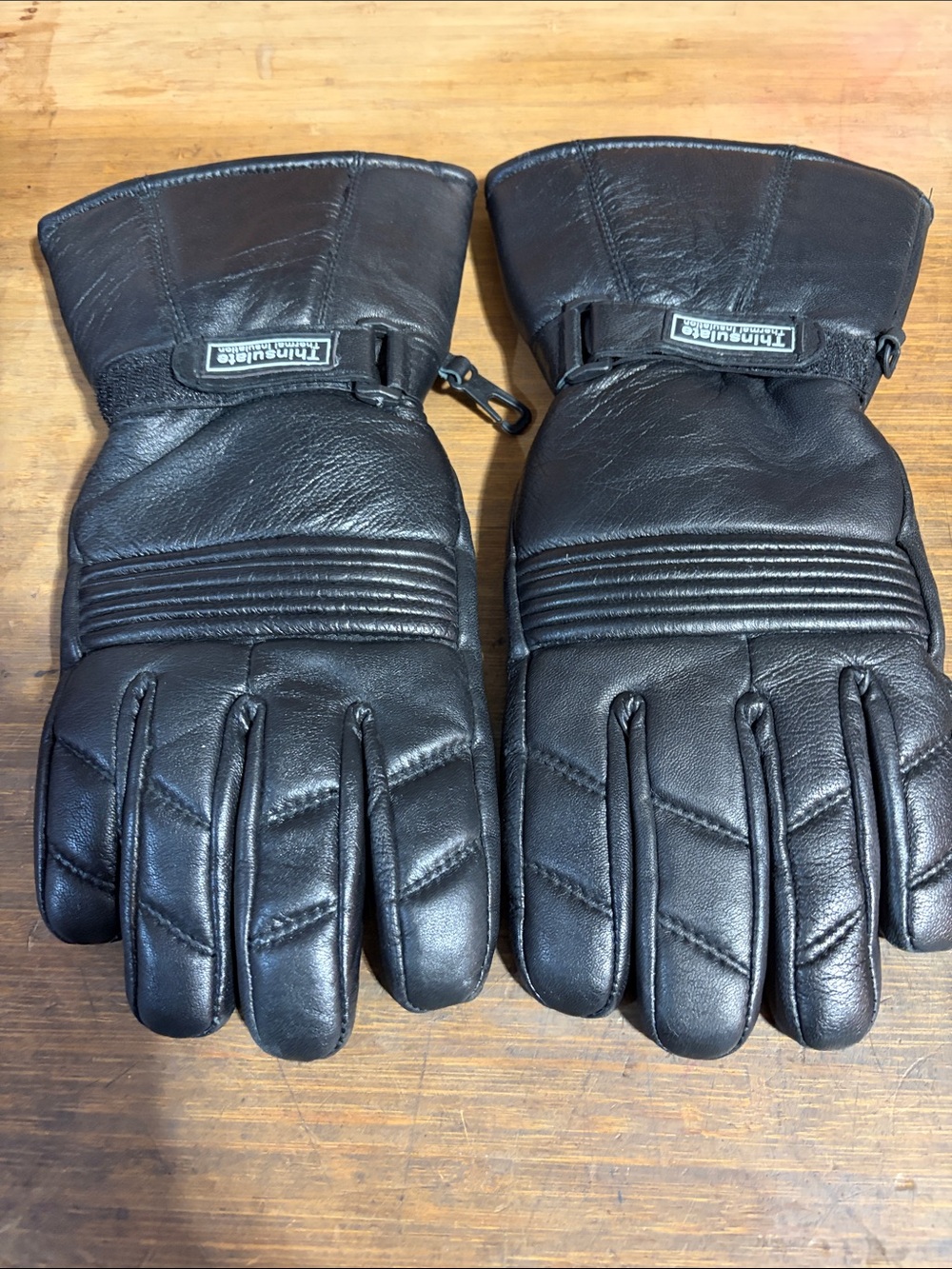 3M Thinsulate Black Men's Leather Insulated Gloves